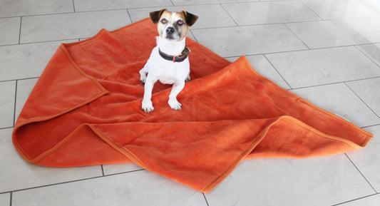 Kuscheldecke „Terracotta“ – Hygienisch, kochfest, hochwertig - 3 Größen