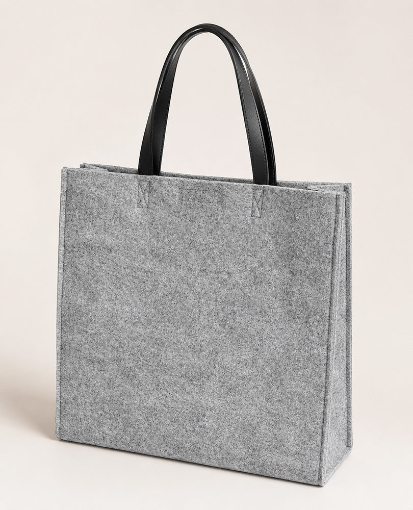 Filztasche mit Ledergriffen - verschiedene Varianten