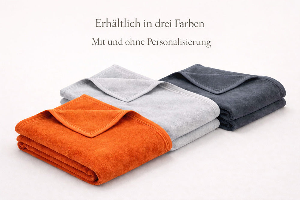 PERSONALISIEREN: Kuscheldecke „Terracotta“ – Hygienisch, kochfest, hochwertig & personalisierbar - 3 Größen