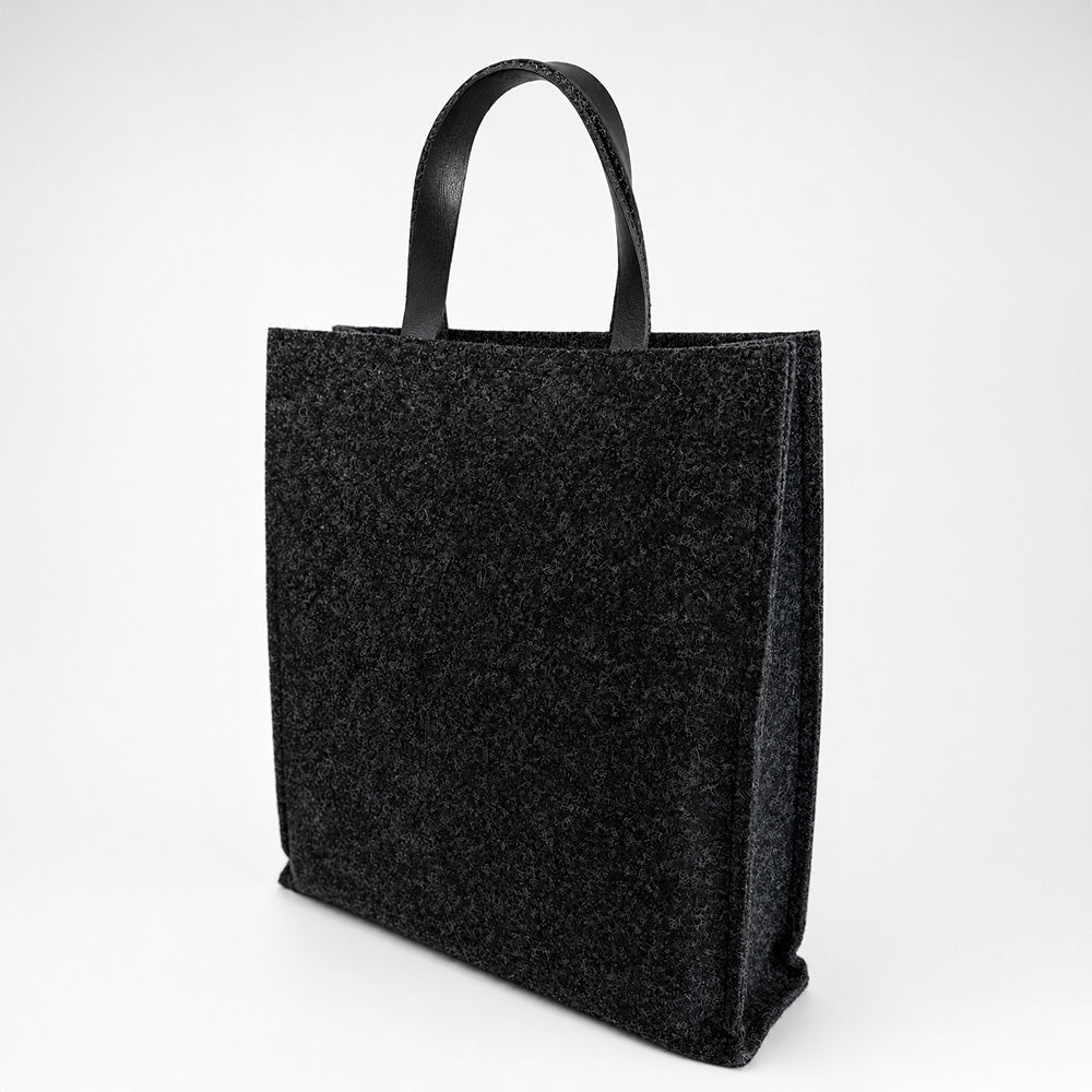 Filztasche mit Ledergriffen - verschiedene Varianten