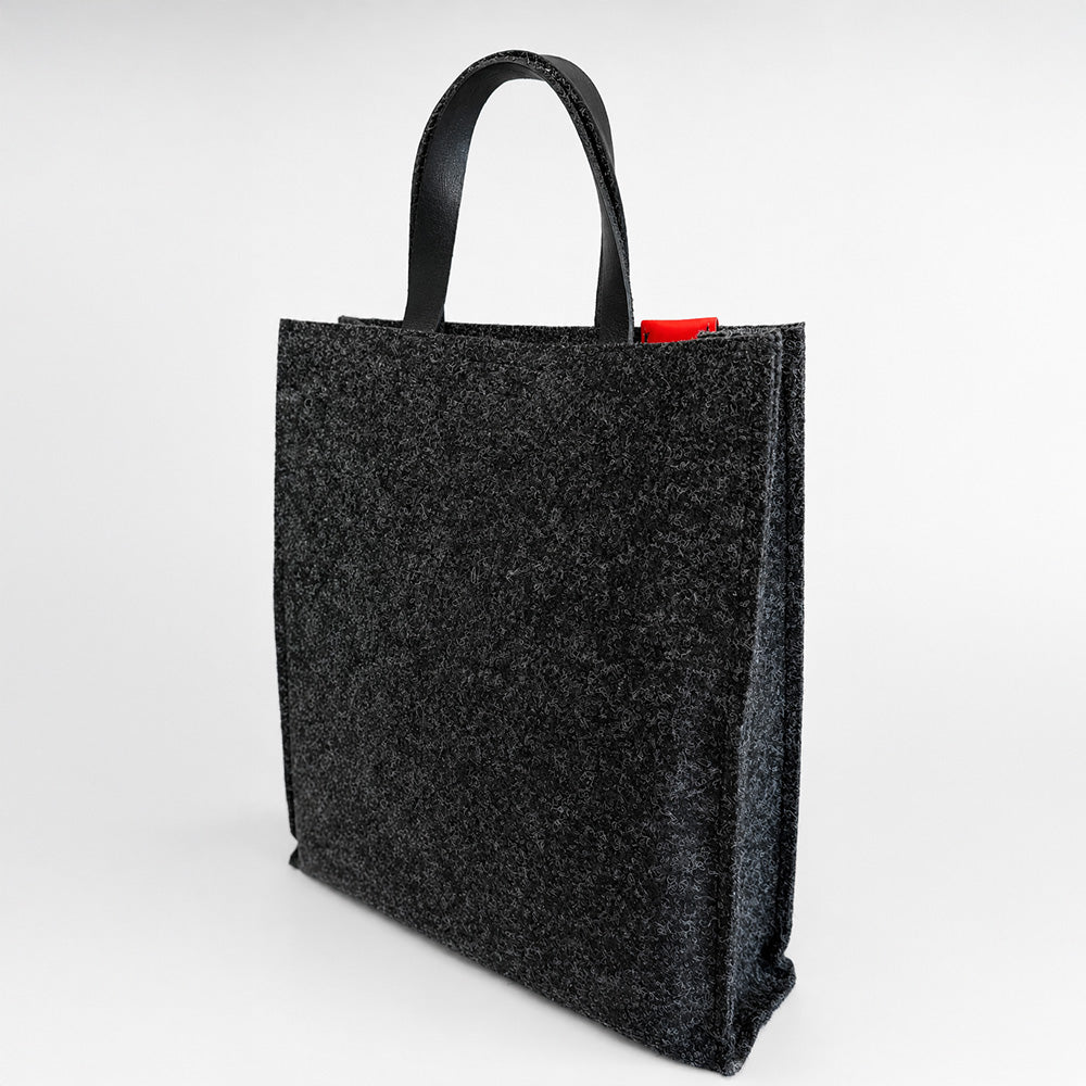 Filztasche mit Ledergriffen - verschiedene Varianten