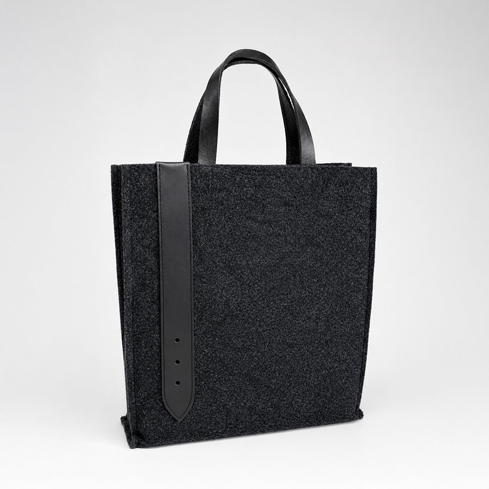 Filztasche mit Ledergriffen - verschiedene Varianten