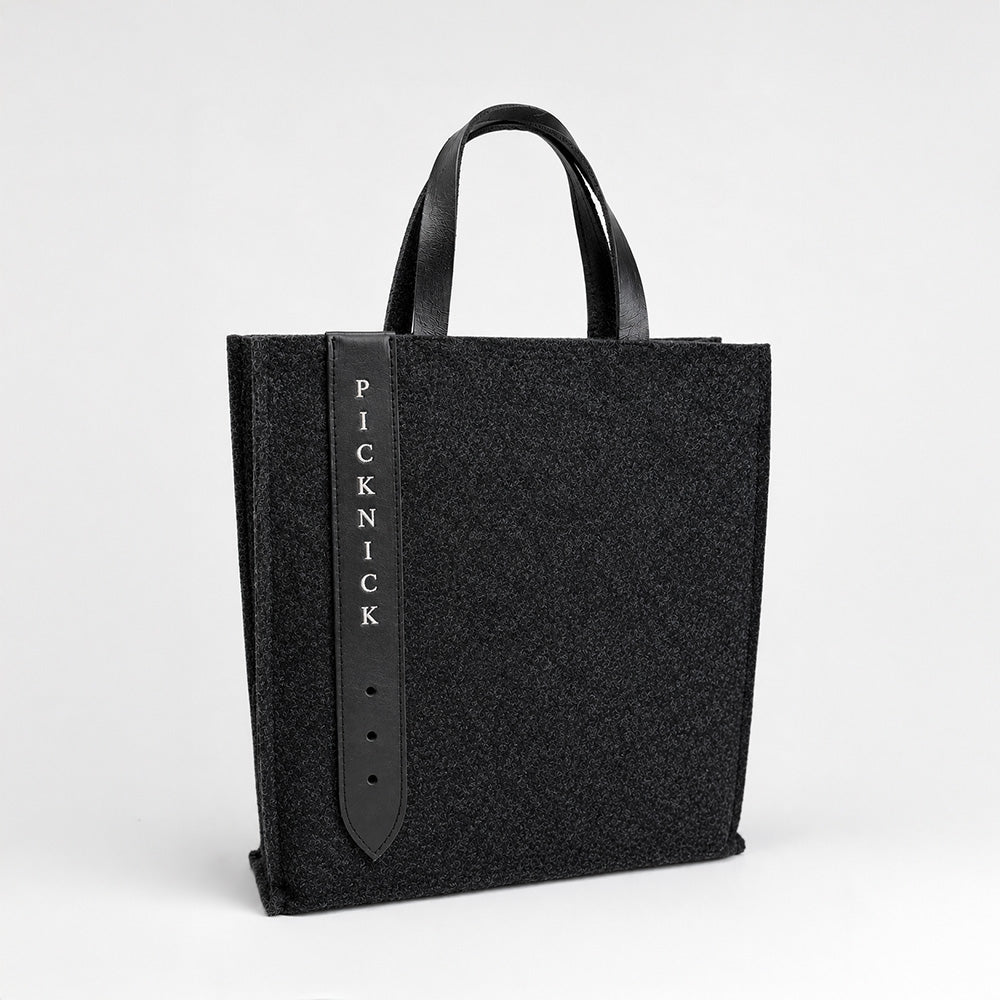 Filztasche mit Ledergriffen - verschiedene Varianten