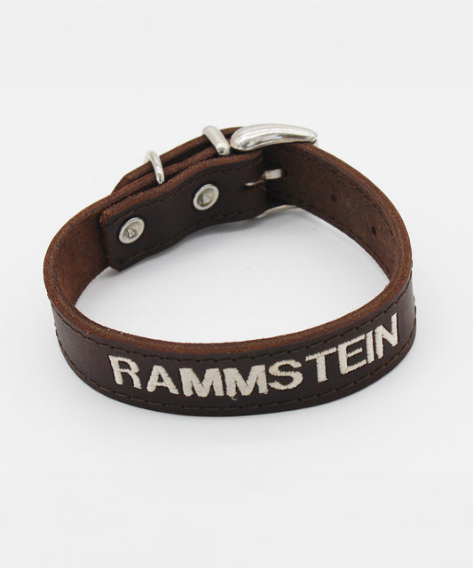 PERSONALISIEREN: Halsband Soft – Braun – mit Ziernaht – verschiedene Größen