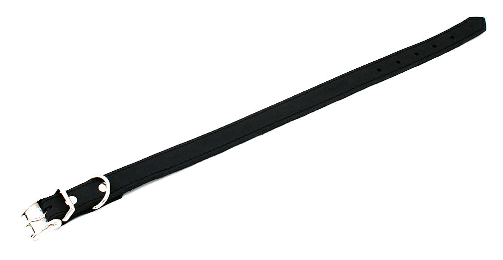 Halsband Soft – Schwarz – mit Ziernaht – verschiedene Größen