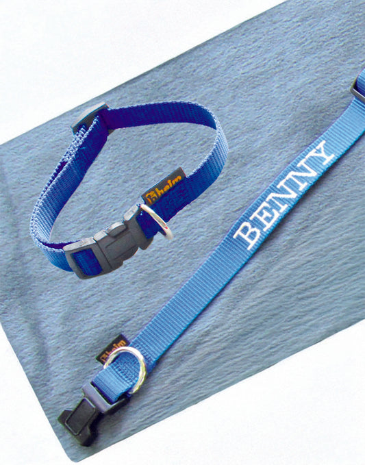 PERSONALISIEREN: Halsband Nylon, geriegelt - verschiedene Farben und Größen