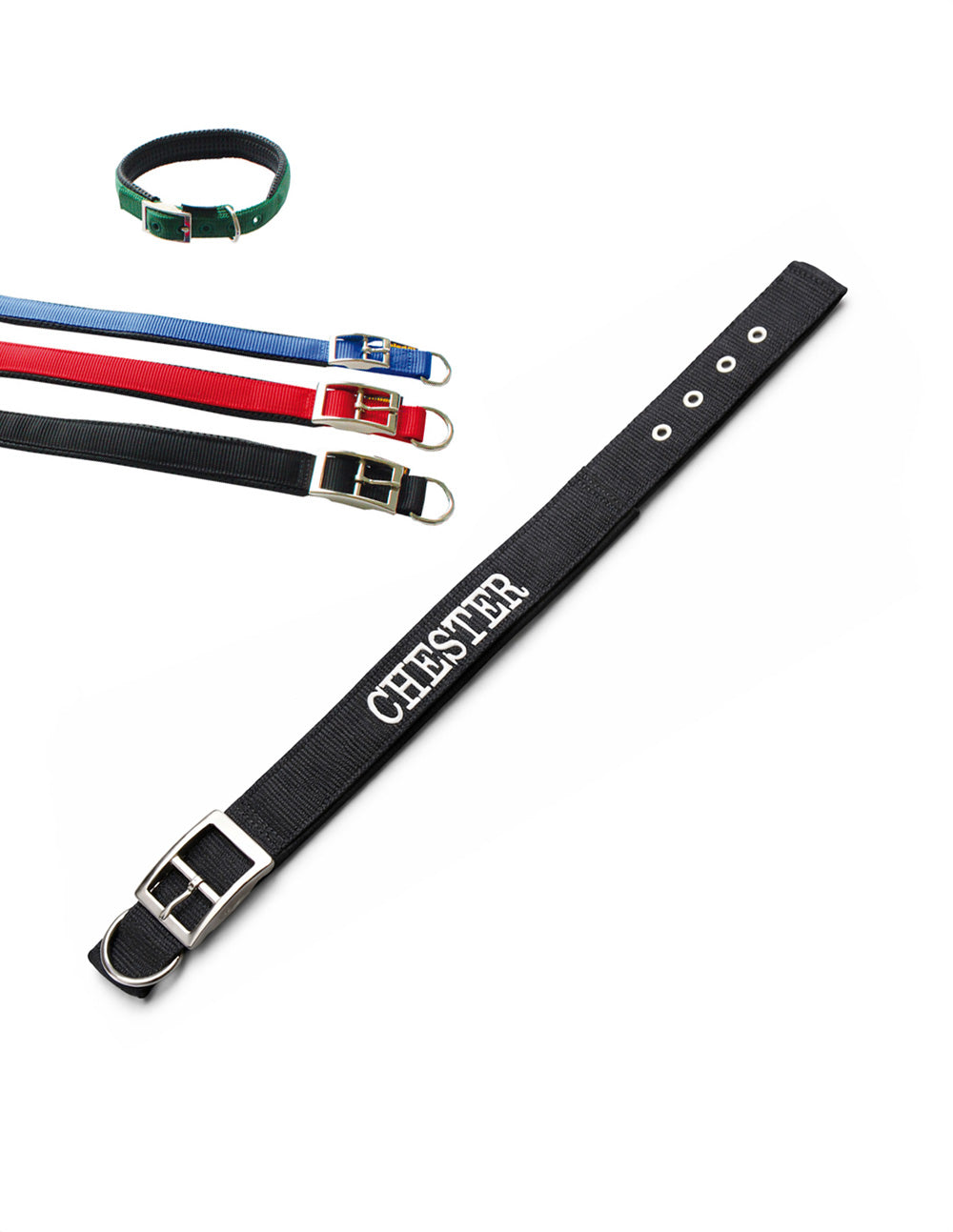 PERSONALISIEREN: Halsband Nylon, dupliert, Futter-Neopren - verschiedene Farben und Größen