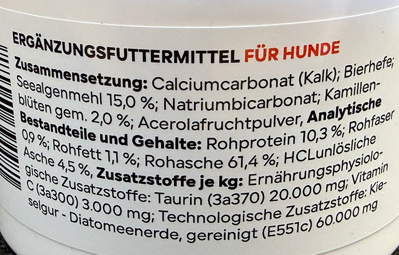 HGMflex Zahnstein – Natürliches Zahnpflegepulver für Hunde