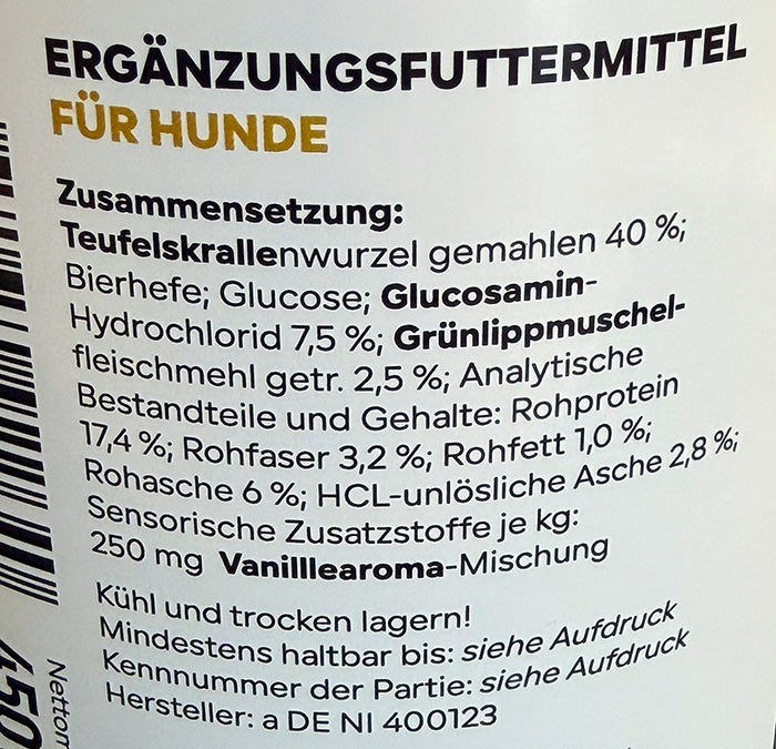 HGMforte – Natürliches Gelenkpulver für ältere Hunde