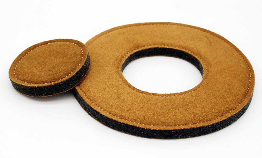 Hundespielzeug Donut – Veloursleder & Filz