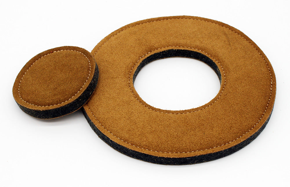 Hundespielzeug Donut – Veloursleder & Filz