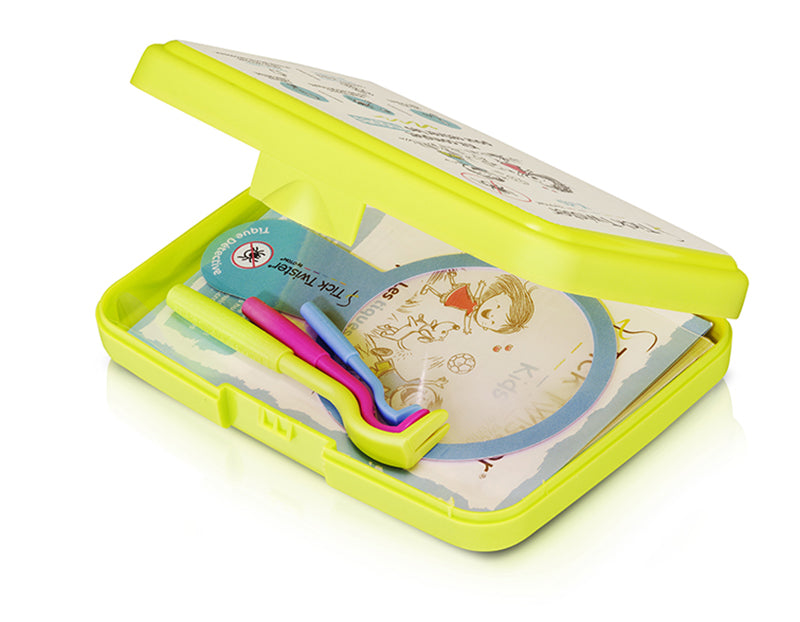 Tick Twister® Kids – Anti-Zecken Komplettset - inkl. Desinfektionstücher, Pflaster und Box