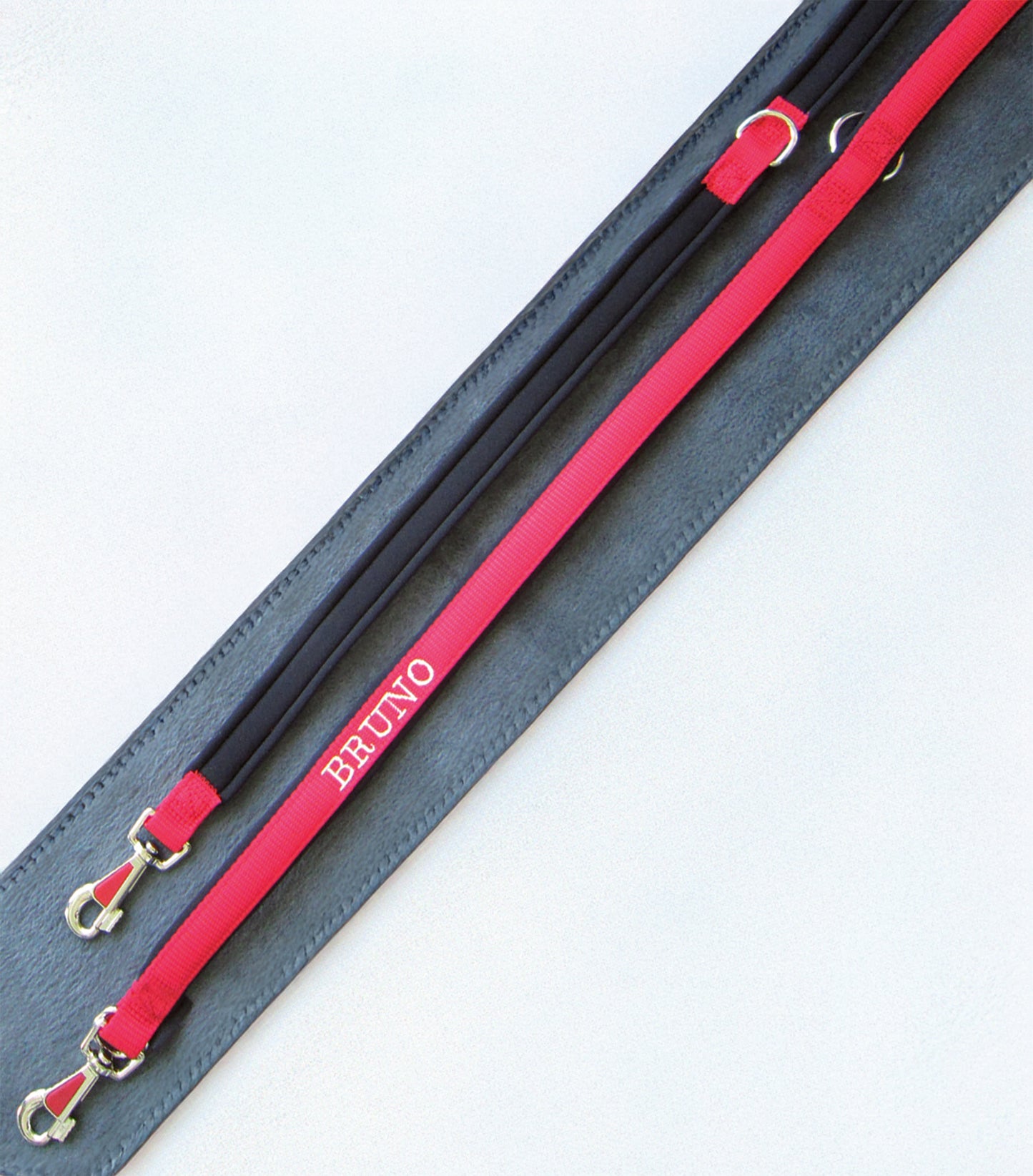 PERSONALISIEREN: Führleine Nylon, 3-fach verstellbar, Futter-Neopren - verschiedene Farben und Größen